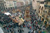 El asado de corderos sustituye a la ternera en la plaza San Martín