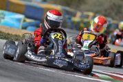 Luis Martínez quedó tercero en la competición de karting del Circuito de Navarra