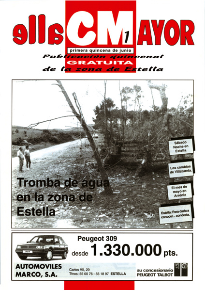 CALLE MAYOR 1 – TROMBA DE AGUA EN LA ZONA DE ESTELLA