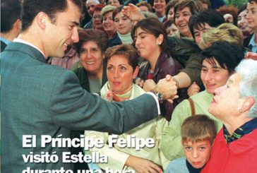 CALLE MAYOR 225 - EL PRÍNCIPE FELIPE VISITÓ ESTELLA DURANTE UNA HORA