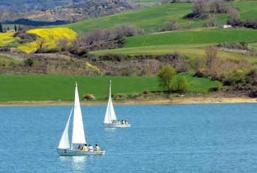 El embalse de Alloz, regulado con  dispositivos  especiales