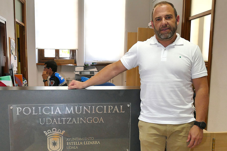 Rodrigo García, nuevo jefe de Policía Municipal de Estella