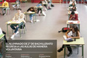 CALLE MAYOR 687 - EL ALUMNADO DE 2º DE BACHILLERATO REGRESA A LAS AULAS DE MANERA VOLUNTARIA