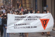 Manifestación en respuesta  a una agresión homófoba en Tierra Estella