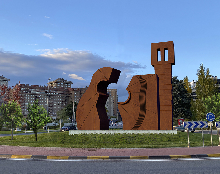 Una escultura del estellés Carlos Ciriza homenajeará a Sabicas en Pamplona