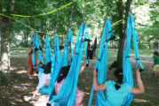 Celebrado en el parque de Los Llanos el Día Internacional del Yoga