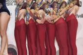 Medalla de bronce en el Campeonato Nacional Base de Gimnasia Rítmica para dos gimnastas de Estella