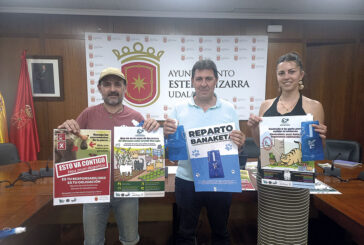 El Ayuntamiento de Estella-Lizarra reparte 2.000 botellas para limpiar orines de perros