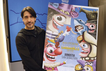 El diseñador estellés Raúl López firmó el cartel de Carnaval de Donostia-San Sebastián