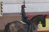 La amazona Ángela Hermoso de Mendoza participó en el clinic de Doma Clásica de Segovia convocada por la entrenadora nacional