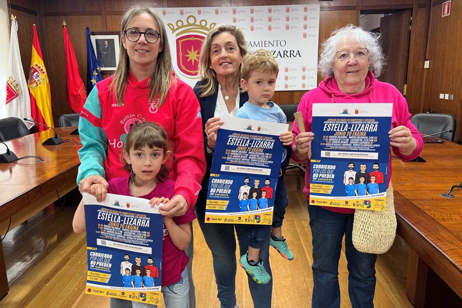 Marcha solidaria por la enfermedad de Batten en Estella-Lizarra