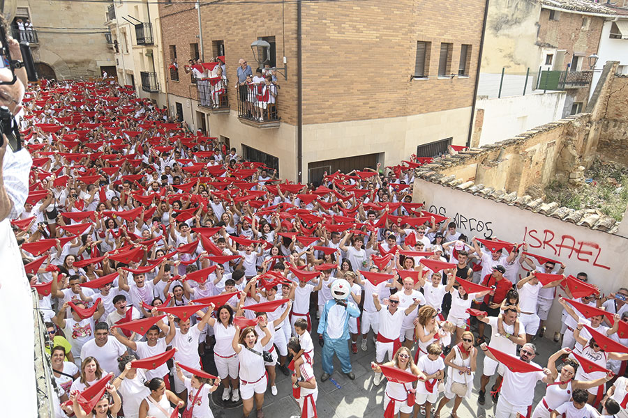 Cohete ‘mayor’ en las fiestas de Los Arcos