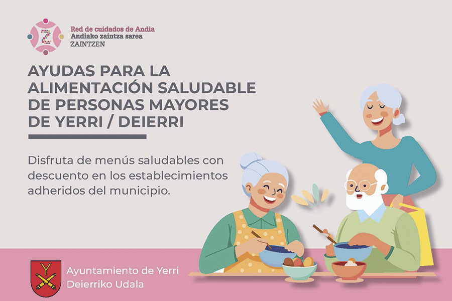 Yerri impulsa un programa de alimentación saludable para personas mayores