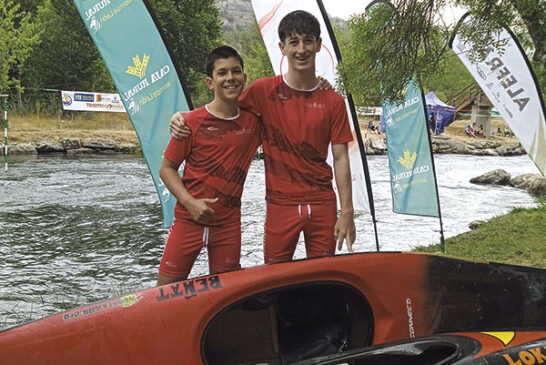 Estreno de dos jóvenes del Ega Kayak en el Campeonato de España por Autonomías