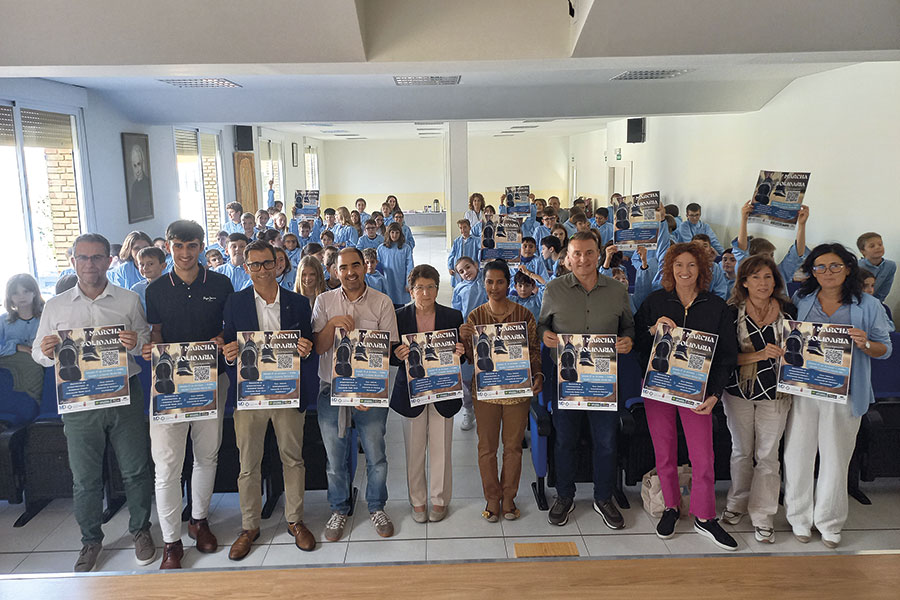 Invitación escolar para participar en la IV Marcha Solidaria Mater Dei-El Puy